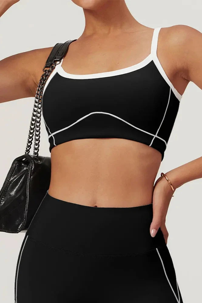 Breathable Fitness Crop Top BraBlack / M