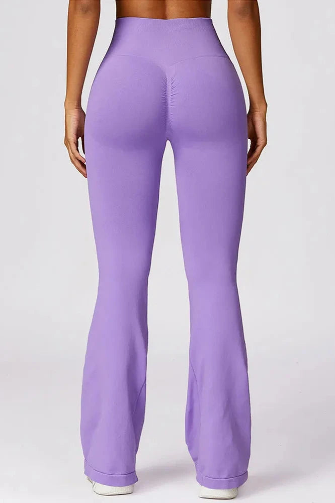 Seamless High Waist Flared Yoga Pants