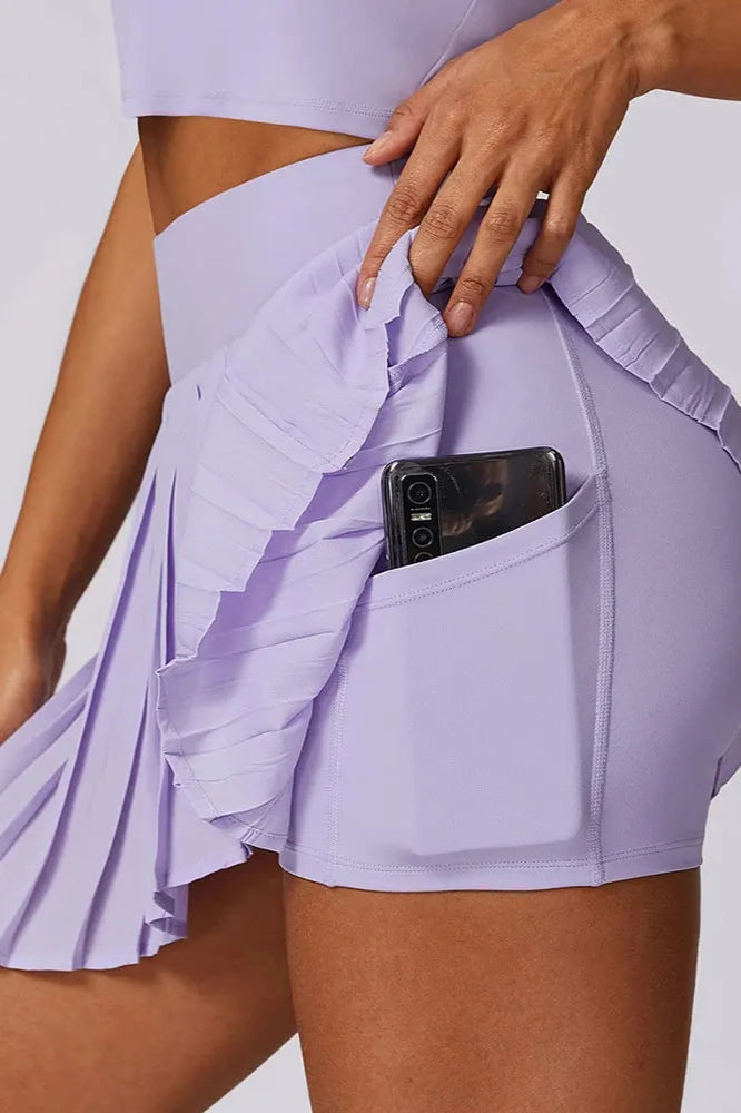 High Waist Pocket Yoga Skirt