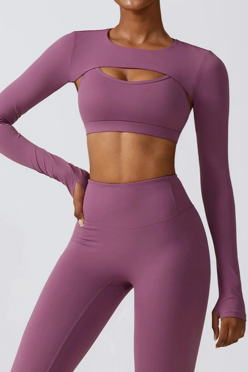 Long Sleeve Shawl Yoga Camisole