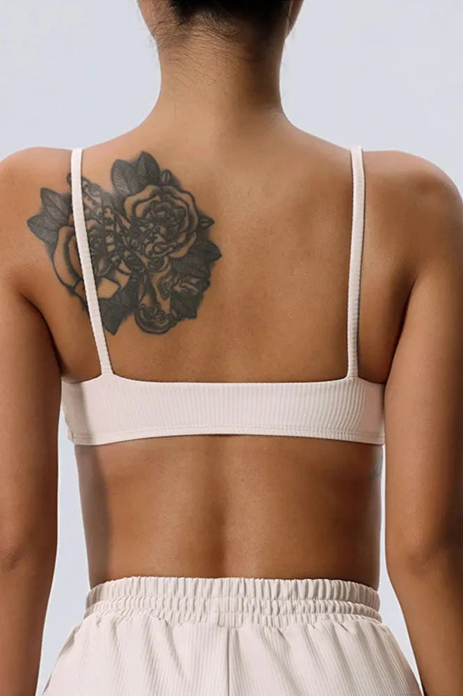 Shockproof Ribbed Fitness Bra