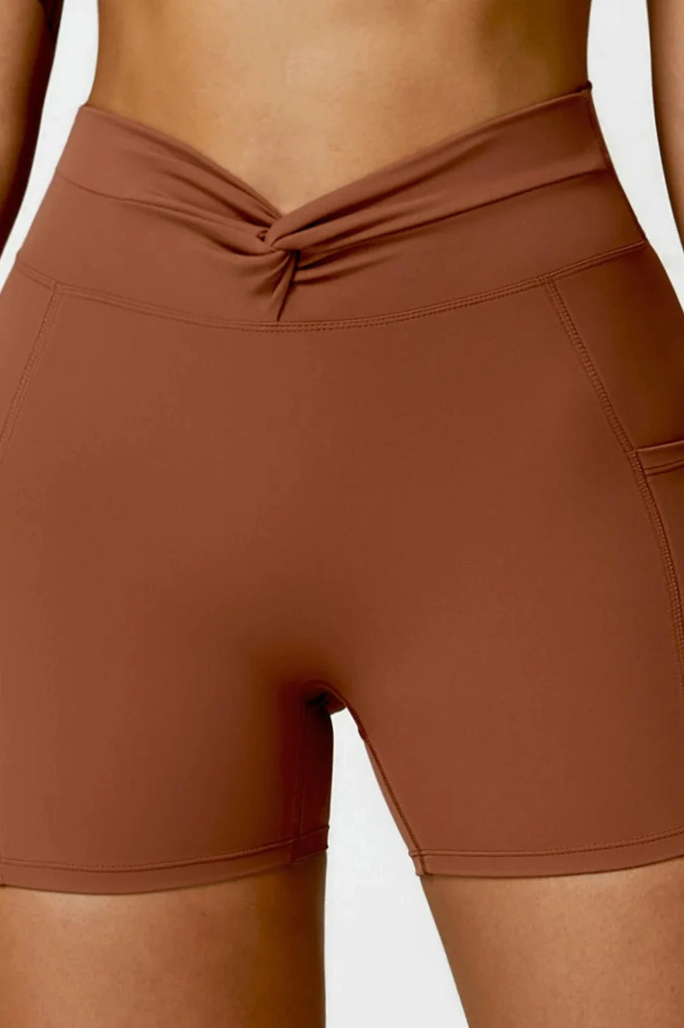 High Waist Pocket Yoga Shorts