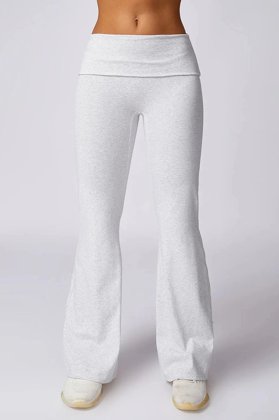 High Waist Flared Yoga LeggingsWhite / S