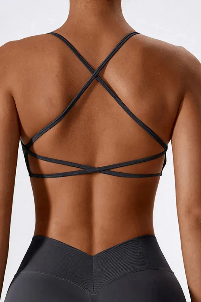 Cross Strap Seamless Sports Top
