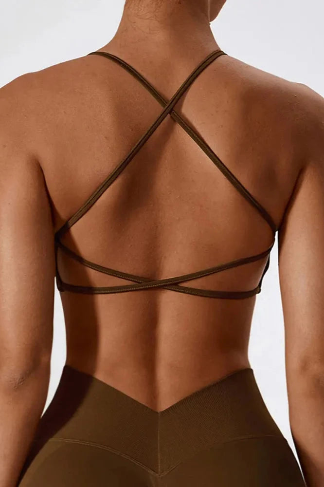 Cross Strap Seamless Sports Top