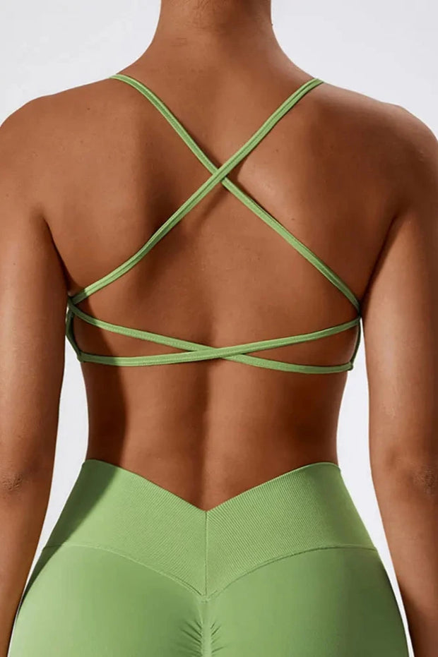 Cross Strap Seamless Sports Top