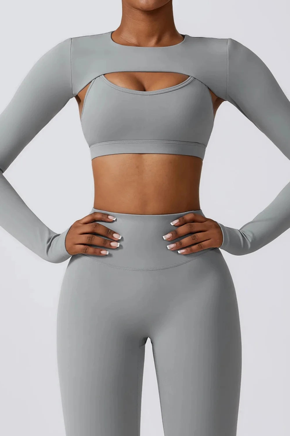 Long Sleeve Shawl Yoga Camisole